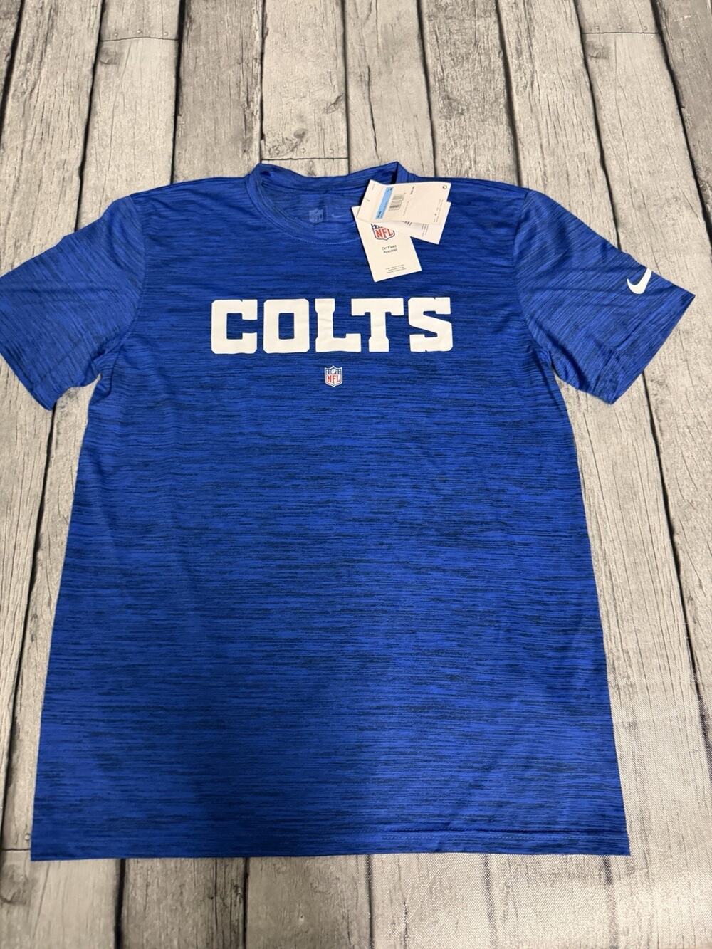NWT Men’s Nike Indianapolis Colts Royal Velocity Performance T-shirt Sz Medium